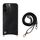 Per iPhone 14 Pro Fish Tail Card Slot PU + Custodia per telefono in TPU con cordino lungo (nero) Per iPhone 14 Pro Fish Tail Card Slot PU + Custodia per telefono in TPU con cordino lungo (nero)