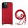 Per iPhone 14 Pro Max Fish Tail Card Slot PU + Custodia per telefono in TPU con cordino lungo (rosso) Per iPhone 14 Pro Max Fish Tail Card Slot PU + Custodia per telefono in TPU con cordino lungo (rosso)