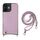 Per iPhone 12/12 Pro Fish Tail Card Slot PU + Custodia per telefono in TPU con cordino lungo (viola) Per iPhone 12/12 Pro Fish Tail Card Slot PU + Custodia per telefono in TPU con cordino lungo (viola)
