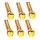 6 PZ Chitarra Immersione Cappucci Per Chitarra Citrimine Di Rame Puro, Stile: Testa Di Cristallo (Giallo) 6 PZ Chitarra Immersione Cappucci Per Chitarra Citrimine Di Rame Puro, Stile: Testa Di Cristallo (Giallo)