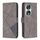 Custodia per telefono in pelle con trama romboidale con fibbia magnetica per Honor 90 5G (grigio) Custodia per telefono in pelle con trama romboidale con fibbia magnetica per Honor 90 5G (grigio)