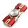 Giocattoli meccanici antistress EDC in metallo con giroscopio a punta di dito (rosso fiamma) Giocattoli meccanici antistress EDC in metallo con giroscopio a punta di dito (rosso fiamma)