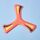 SOFTOYS ST3009 Piatto oscillante a tre foglie per lancio di mani in schiuma EVA per bambini (rosso) SOFTOYS ST3009 Piatto oscillante a tre foglie per lancio di mani in schiuma EVA per bambini (rosso)