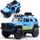 1:36 Simulazione fuoristrada in lega modello di auto doppia porta aperta auto giocattolo per bambini (versione modificata blu) 1:36 Simulazione fuoristrada in lega modello di auto doppia porta aperta auto giocattolo per bambini (versione modificata blu)