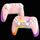 Per PS4 Dazzle Color Light Impugnatura Bluetooth wireless (rosa)