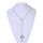 Collana con croce rosario luminoso in acrilico (verde luminoso)