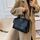 Borsa a tracolla da donna Borsa a tracolla per pendolari con texture autunno inverno (nero) Borsa a tracolla da donna Borsa a tracolla per pendolari con texture autunno inverno (nero)