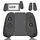 Per Switch Joycon con luce colorata maniglia sinistra e destra (nero)