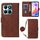 Custodia per cellulare in pelle con custodia a tracolla in rilievo 3D per Honor X6a (marrone) Custodia per cellulare in pelle con custodia a tracolla in rilievo 3D per Honor X6a (marrone)
