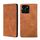 Custodia per telefono in pelle magnetica per Honor X6A 4G Skin Feel (marrone chiaro) Custodia per telefono in pelle magnetica per Honor X6A 4G Skin Feel (marrone chiaro)