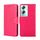 Per la custodia in pelle con texture cristallo OPPO A79 5G (rosa rossa)