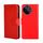 Custodia per telefono in pelle con texture cristallo Realme 11 4G (rossa)