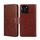 Custodia per telefono in pelle con texture cristallo per Honor X6A 4G (marrone) Custodia per telefono in pelle con texture cristallo per Honor X6A 4G (marrone)