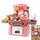 24 in 1 mini cucina per bambini giocattoli per ragazze simulazione casa da gioco cucina set da cucina, modello: con 18 pezzi di hamburger rosa 24 in 1 mini cucina per bambini giocattoli per ragazze simulazione casa da gioco cucina set da cucina, modello: con 18 pezzi di hamburger rosa