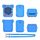 Custodia protettiva in silicone per macchina elettronica per animali domestici Bitzee (blu) Custodia protettiva in silicone per macchina elettronica per animali domestici Bitzee (blu)