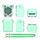 Custodia protettiva in silicone per macchina per animali domestici elettronici Bitzee (verde menta) Custodia protettiva in silicone per macchina per animali domestici elettronici Bitzee (verde menta)