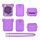 Custodia protettiva in silicone per macchina elettronica per animali domestici Bitzee (viola chiaro) Custodia protettiva in silicone per macchina elettronica per animali domestici Bitzee (viola chiaro)