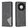 Custodia per telefono in pelle magnetica con texture romboidale per Honor X9b/Magic6 Lite 5G (nero) Custodia per telefono in pelle magnetica con texture romboidale per Honor X9b/Magic6 Lite 5G (nero)