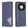 Custodia per telefono in pelle magnetica con texture romboidale per Honor X9b/Magic6 Lite 5G (blu) Custodia per telefono in pelle magnetica con texture romboidale per Honor X9b/Magic6 Lite 5G (blu)