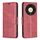 Per Honor X9b/Magic 6 Lite 5G Custodia in pelle di agnello con texture in puro colore Flip (Rosso) Per Honor X9b/Magic 6 Lite 5G Custodia in pelle di agnello con texture in puro colore Flip (Rosso)