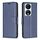Per Honor X7b Custodia in pelle di agnello con texture in puro colore Flip (blu) Per Honor X7b Custodia in pelle di agnello con texture in puro colore Flip (blu)