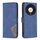 Per Honor X9b/Magic6 Lite 5G Custodia per telefono in pelle con trama a rombo con fibbia magnetica (blu) Per Honor X9b/Magic6 Lite 5G Custodia per telefono in pelle con trama a rombo con fibbia magnetica (blu)