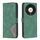 Custodia per telefono in pelle con texture rombo con fibbia magnetica per Honor X9b/Magic6 Lite 5G (verde) Custodia per telefono in pelle con texture rombo con fibbia magnetica per Honor X9b/Magic6 Lite 5G (verde)