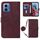 Per Motorola Moto G34 Custodia a tracolla in pelle con custodia in rilievo 3D (vino rosso) Per Motorola Moto G34 Custodia a tracolla in pelle con custodia in rilievo 3D (vino rosso)