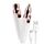 Rasoio per sopracciglia elettrico 2 in 1, rasoio da donna, modellatore per sopracciglia, modello: ricarica USB, bianco Rasoio per sopracciglia elettrico 2 in 1, rasoio da donna, modellatore per sopracciglia, modello: ricarica USB, bianco
