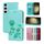 Custodia per telefono in pelle PU con vibrazione rosa goffrata per Samsung Galaxy S23+ 5G (verde) Custodia per telefono in pelle PU con vibrazione rosa goffrata per Samsung Galaxy S23+ 5G (verde)