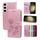 Per Samsung Galaxy S23+ 5G Custodia per cellulare in pelle PU con stampa in rilievo rosa (oro rosa) Per Samsung Galaxy S23+ 5G Custodia per cellulare in pelle PU con stampa in rilievo rosa (oro rosa)