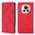 Custodia magnetica in pelle per Honor Magic6 Skin Feel (rossa)