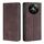Custodia magnetica in pelle per Realme 12 5G Skin Feel (marrone scuro)