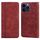 Custodia per telefono in PU con vibrazione orizzontale magnetica satinata per iPhone 15 Pro (marrone) Custodia per telefono in PU con vibrazione orizzontale magnetica satinata per iPhone 15 Pro (marrone)