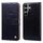 Per Samsung Galaxy S24 Custodia per telefono in pelle con texture ultra cerata antiurto (nera)