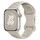 Per Apple Watch Series 6 Cinturino per orologio in silicone mimetico con fibbia a farfalla stile foro da 40 mm (colore Starlight) Per Apple Watch Series 6 Cinturino per orologio in silicone mimetico con fibbia a farfalla stile foro da 40 mm (colore Starlight)