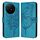 Per custodia per telefono in pelle farfalla goffrata TCL 50 XL 5G (blu)