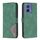 Per Motorola Moto G85 Custodia per telefono in pelle con fibbia magnetica con texture romboidale (verde) Per Motorola Moto G85 Custodia per telefono in pelle con fibbia magnetica con texture romboidale (verde)