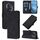 Custodia a tracolla in pelle con stampa 3D per Honor Magic5 Pro (nera)