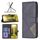 Custodia per telefono in pelle con trama romboidale con fibbia magnetica per Honor 200 (nera) Custodia per telefono in pelle con trama romboidale con fibbia magnetica per Honor 200 (nera)