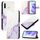 Per Huawei P30 lite / nova 4e PT003 Custodia in pelle con motivo marmorizzato (LS006 Bianco Viola) Per Huawei P30 lite / nova 4e PT003 Custodia in pelle con motivo marmorizzato (LS006 Bianco Viola)