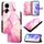 Custodia per telefono in pelle flip con motivo marmo PT003 per Huawei P50 Pro (LS001 oro rosa viola) Custodia per telefono in pelle flip con motivo marmo PT003 per Huawei P50 Pro (LS001 oro rosa viola)