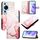 Per Huawei P60 Art PT003 Custodia in pelle con motivo marmorizzato (LS005 oro rosa) Per Huawei P60 Art PT003 Custodia in pelle con motivo marmorizzato (LS005 oro rosa)