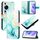 Custodia per telefono in pelle flip con motivo marmorizzato per Huawei P60 Art PT003 (LS003 verde) Custodia per telefono in pelle flip con motivo marmorizzato per Huawei P60 Art PT003 (LS003 verde)