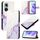 Per Huawei nova 9 PT003 Custodia in pelle con motivo marmorizzato (LS006 Bianco Viola) Per Huawei nova 9 PT003 Custodia in pelle con motivo marmorizzato (LS006 Bianco Viola)