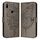 Custodia per telefono in pelle con farfalla goffrata per Honor 9X Global / Huawei P Smart Z (grigio) Custodia per telefono in pelle con farfalla goffrata per Honor 9X Global / Huawei P Smart Z (grigio)