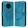 Custodia per telefono in pelle con farfalla goffrata per Honor 50 Lite / Huawei Nova 8i (blu) Custodia per telefono in pelle con farfalla goffrata per Honor 50 Lite / Huawei Nova 8i (blu)