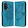 Custodia per telefono in pelle con farfalla goffrata per Honor 50 SE / Huawei Nova 9 SE (blu) Custodia per telefono in pelle con farfalla goffrata per Honor 50 SE / Huawei Nova 9 SE (blu)
