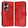 Custodia per telefono in pelle farfalla goffrata per Honor 70 Pro (rossa)