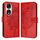 Custodia per telefono in pelle con farfalla goffrata per Honor 90 (rossa)